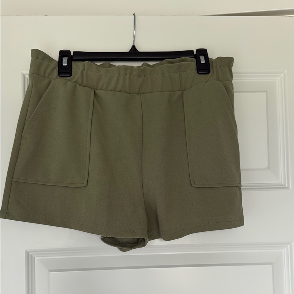 Olive Green Women's Shorts